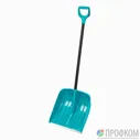 Лопата для уборки снега, полипропилен, 450х450х1355 мм, алюминиевый черенок, LUXE// Palisad